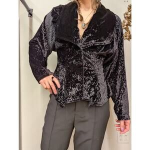 1980s Contempo Casuals Velvet Burnout Jacket